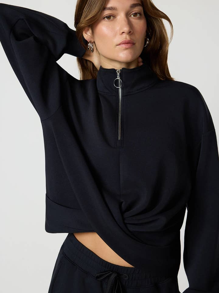 Dreamweave™ Crossover Pullover - Black for wholesale by MPG