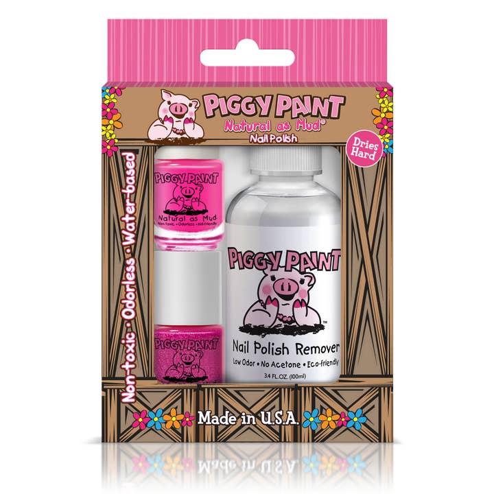 Piggy Paint - Wholesale Nail Polish - Kids - 2 Polish And Remover Box Set Non-Toxic Kids Nail Polish