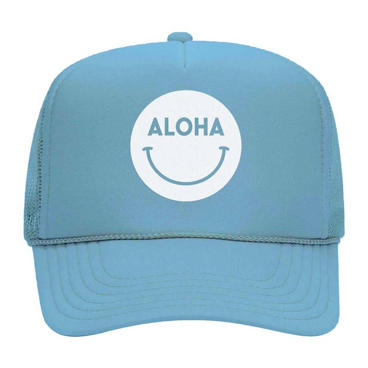 Aloha Smile Foam Snapback for wholesale by Frankie Jean