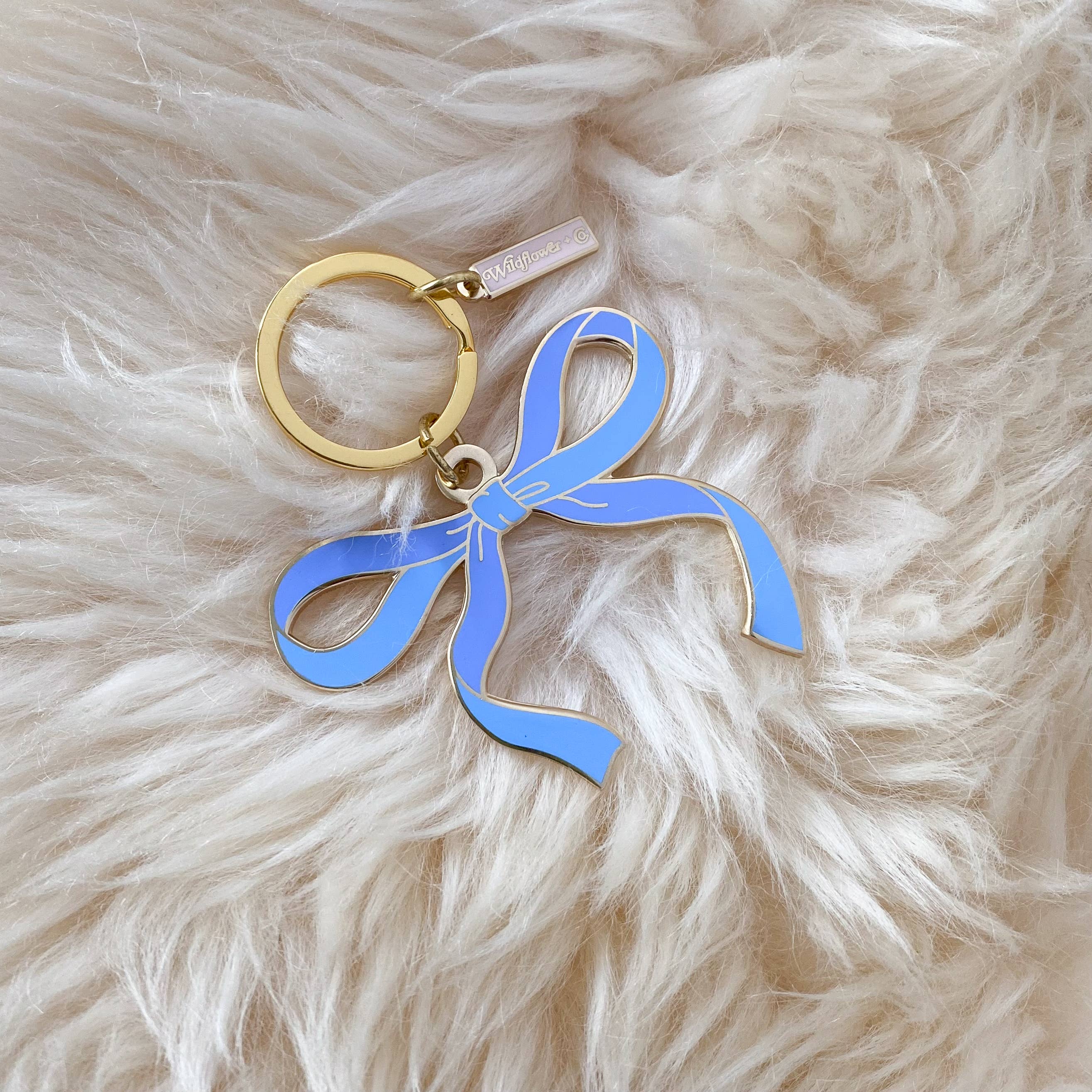 Wildflower + Co. - Wholesale Keychain – Women's - Bow Enamel Keychain - All Colors3