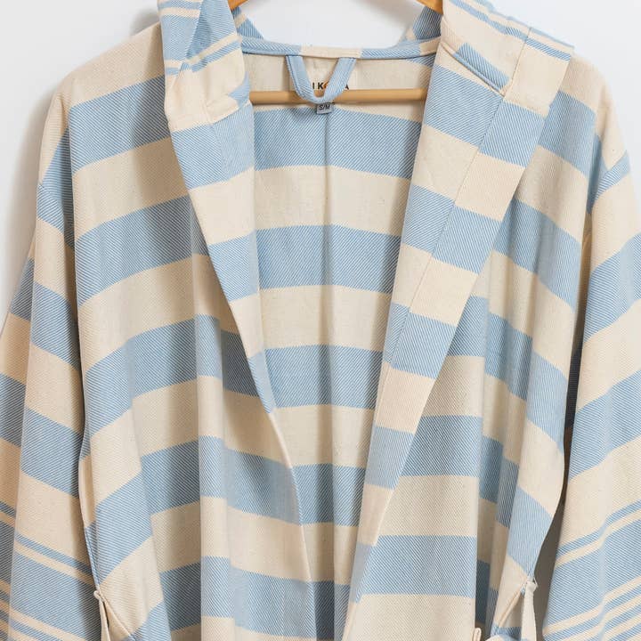 Kikoya - Wholesale Robe - Unisex - Bathrobe Turkish Cotton LightWeight Summer Hood Kimono Robe 7