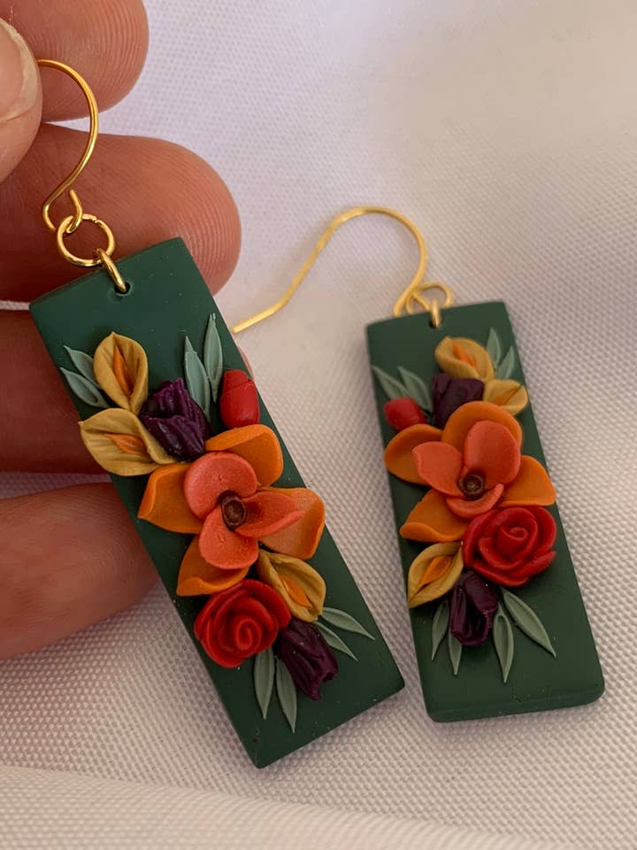 Tharon Handcrafted Vintage Dangle Earrings for wholesale by Unearthed by Kathryn Peña