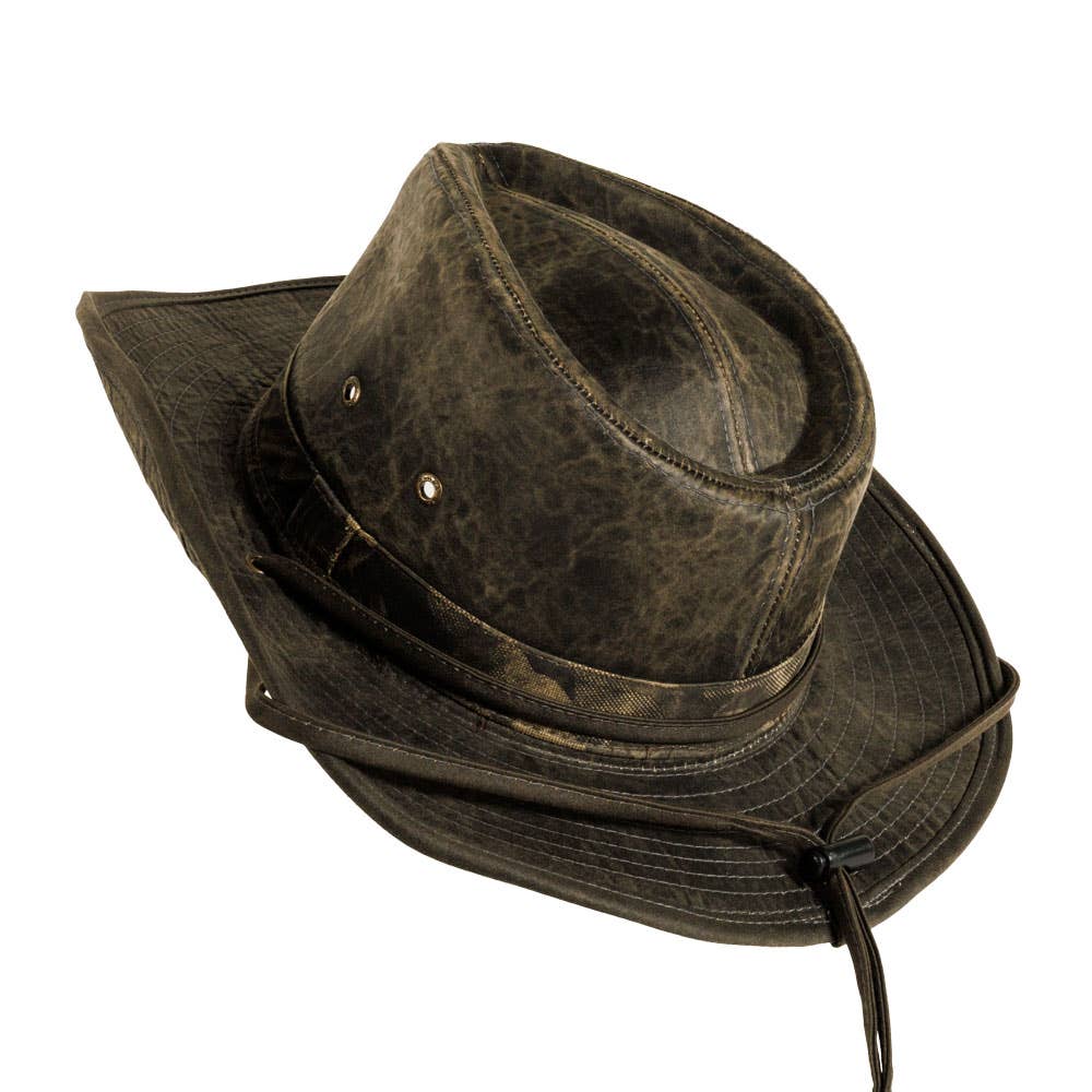 Noir Chapeau de soleil Safari Outback UPF 50+ - Style Arden en vente sur Faire2