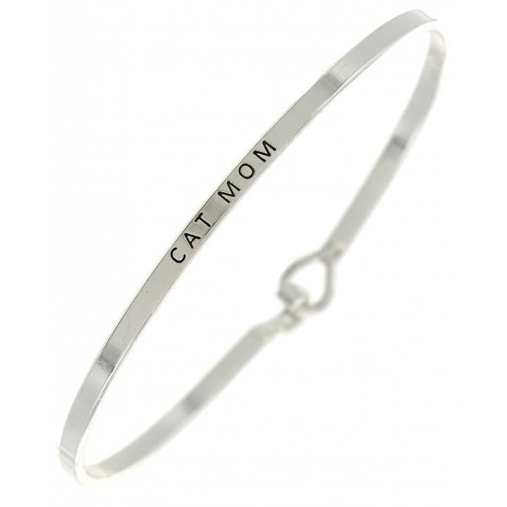 FR3436 CAT MOM_3mm geïnspireerde koperen armband met boodschap voor wholesale door 0011 PREMIERE