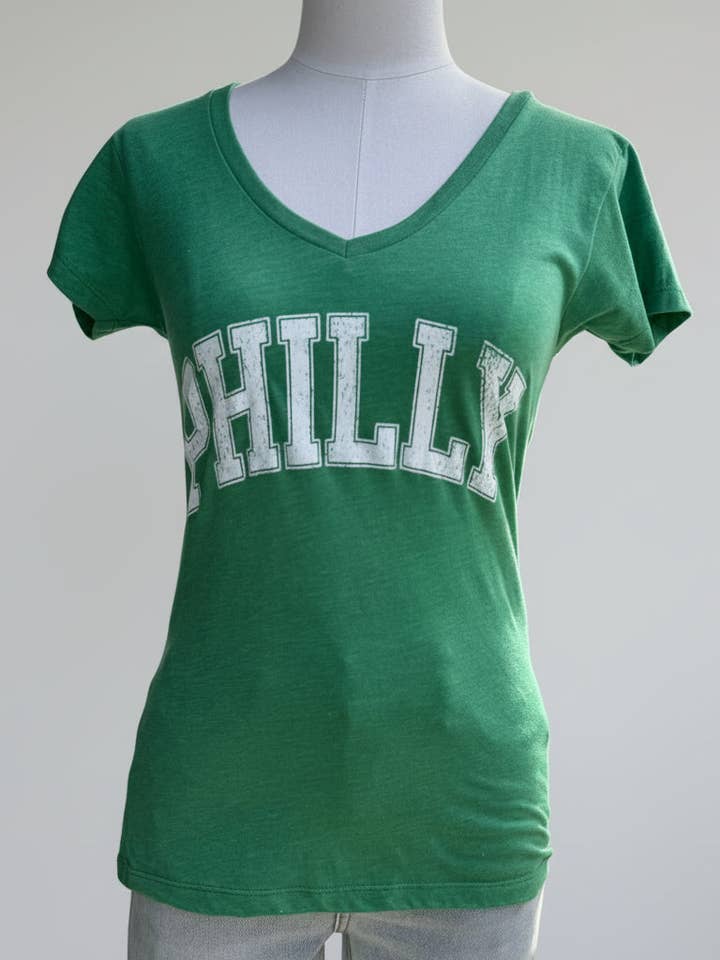 Philadelphia "Philly" Ladies V-Neck Tee for wholesale by Serendipity