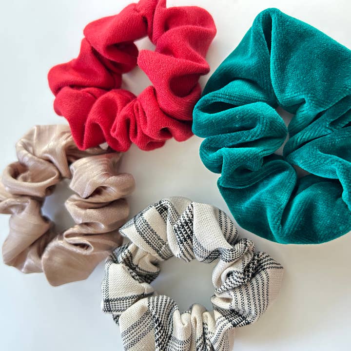 Hand Stitched In Love - Wholesale Scrunchie - Women's - Upcycled Holiday Scrunchies7