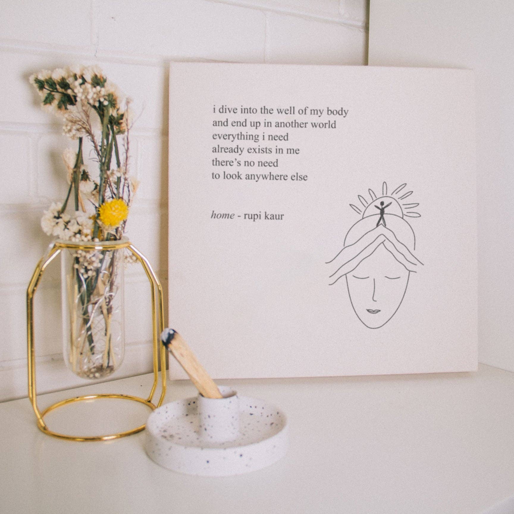 Rupi Kaur - Wholesale Art Print - 'home' Canvas1