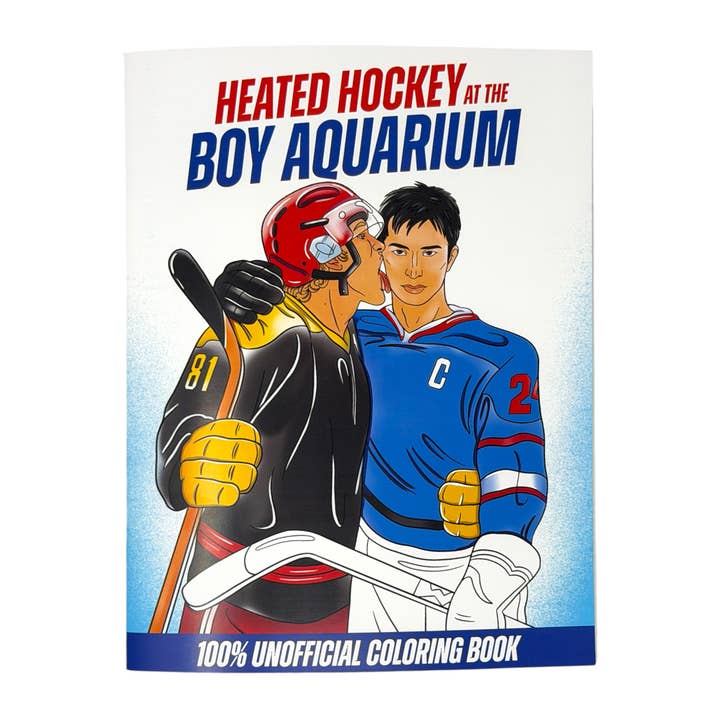 Heißes Hockey im Jungen-Aquarium Malbuch | Geschenk für Fans von Hockey-Romanzen für den Großhandel von twistedEGOS llc