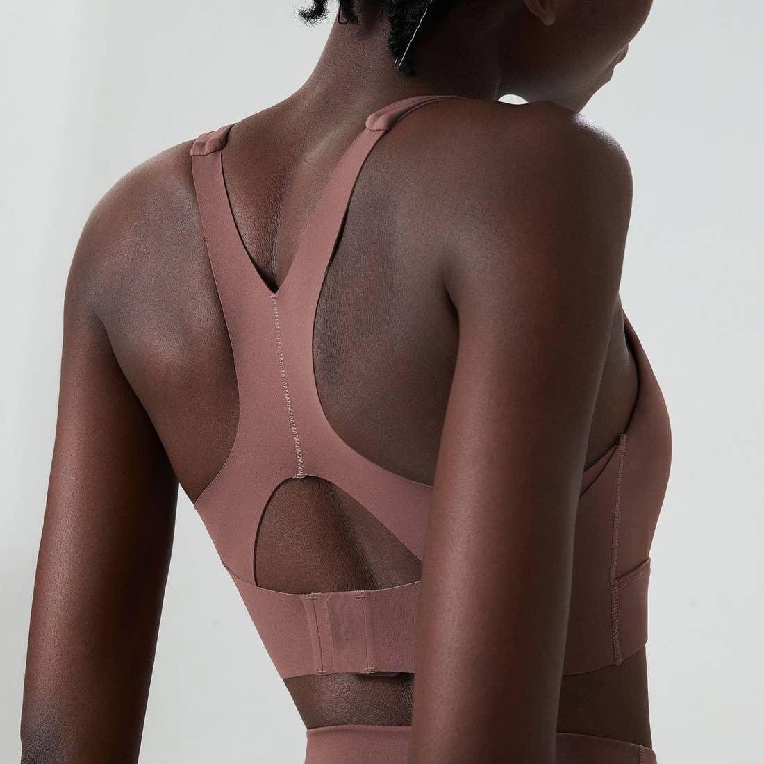 Sodalemon – Sutiã desportivo - Mulher por atacado – Sutiã esportivo de fitness de alto suporte com fivela traseira de cor sólida8