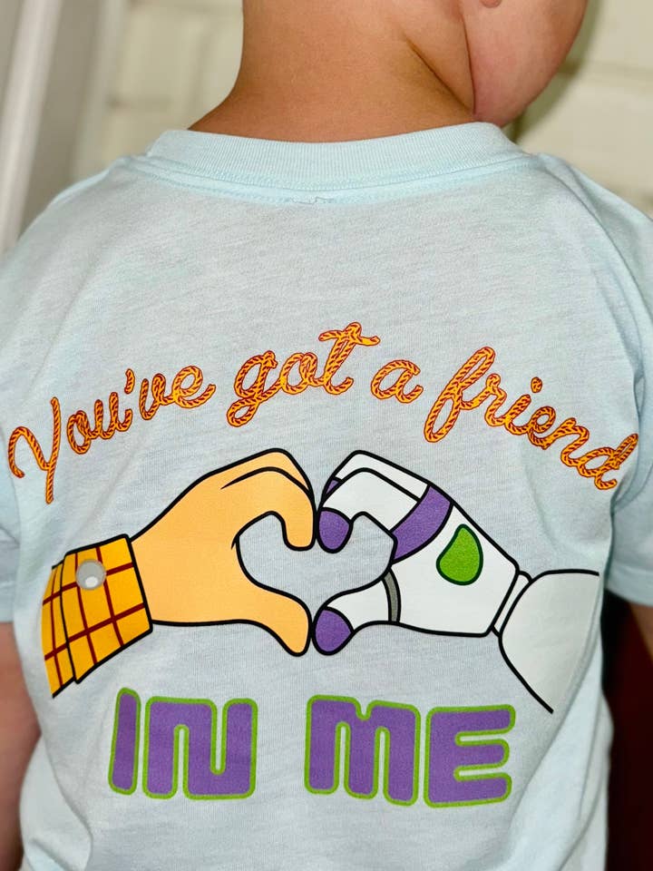 Two Brothers Tailoring Co. – wholesale Screen-printed t-shirt – Kids – You’ve Got a Friend in Me