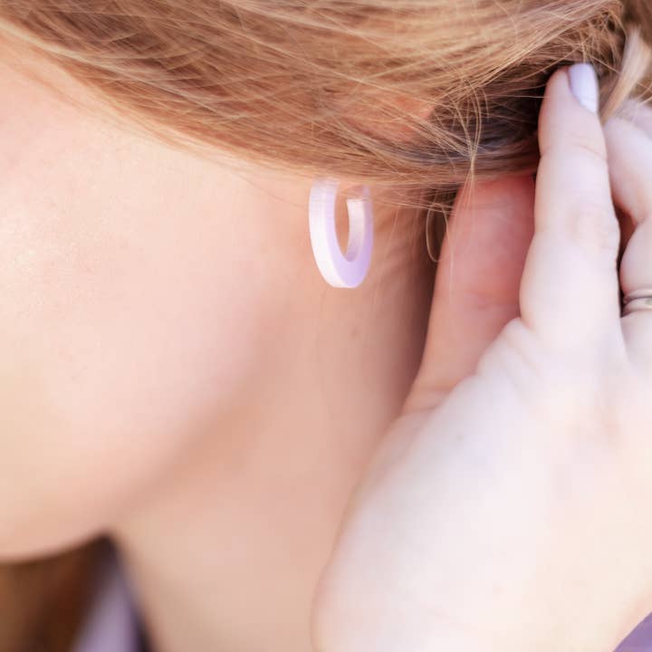 The Paper Dress – wholesale Hoop earrings – Colorful Lightweight Acrylic Hoop Earrings20