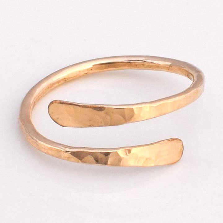 Anillo midi grueso ajustable relleno de oro de 14 k para venta al por mayor de Renegade Silver