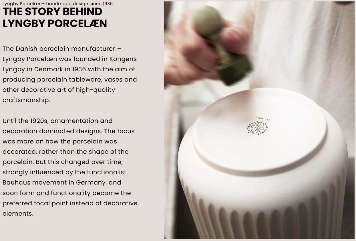 Danish Design Collective - Wholesale Candle Holder - Lyngby Porcelæn - Tura - Decorative Porcelain Candle Holder11