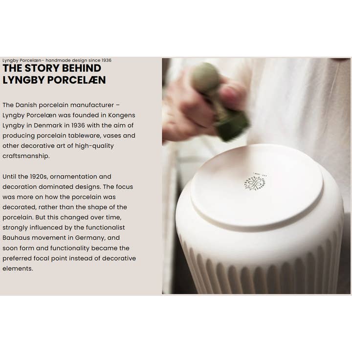 Danish Design Collective - Vente Bougeoirs - Lyngby Porcelæn - Tura - Bougeoir décoratif en porcelaine11