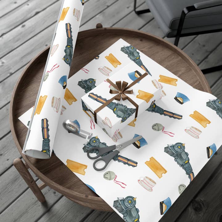 Emballage cadeau Polar Express pour la vente par Magnolia Paperie