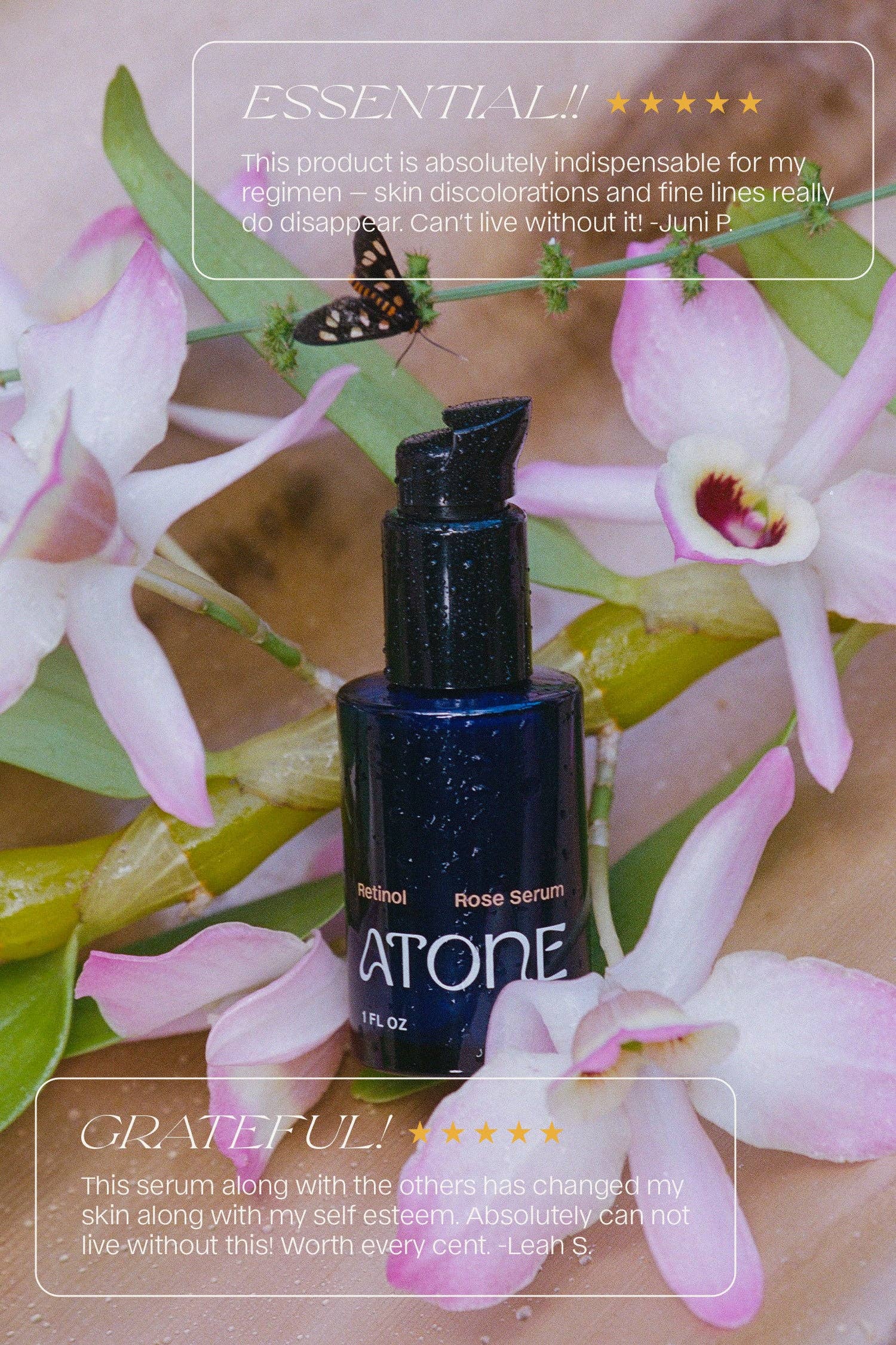 Atone - Wholesale Facial Serum/Concentrate - Retinol Rose Serum2