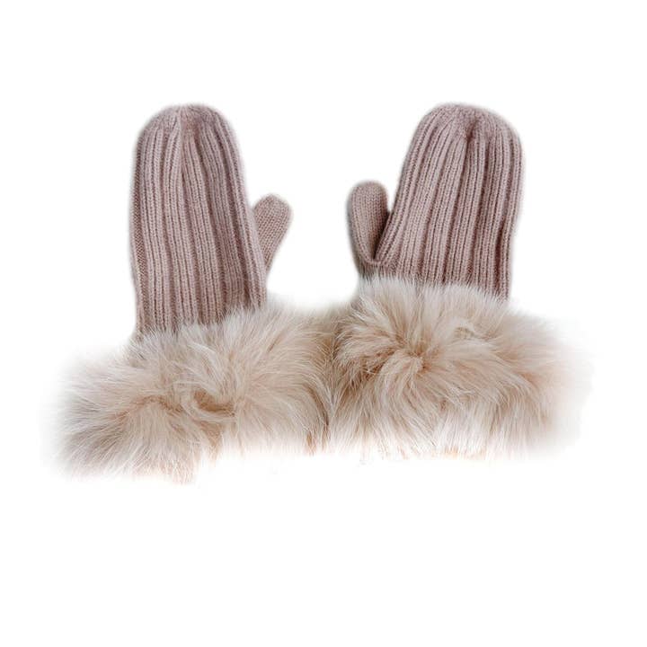Manoplas Cashmere Latte para venta al por mayor de Petite Maison Kids