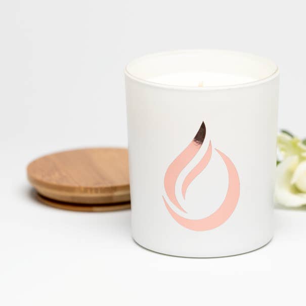 Vela de soja blanca 'Bloom' de aromaterapia para venta al por mayor de Uniquessence