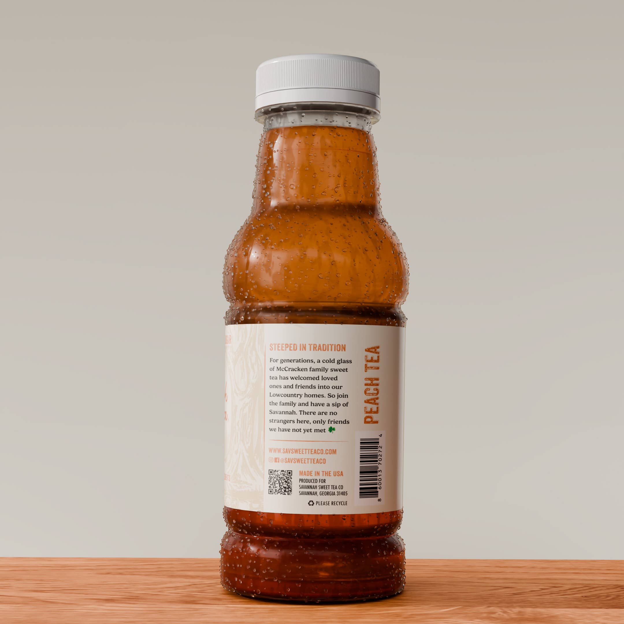 Savannah Sweet Tea Company - Wholesale Iced Tea - Savannah Sweet Tea – Peach (12 Pack, 16oz)1