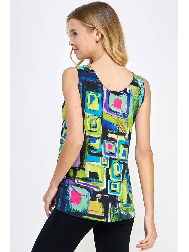 Jostar - Wholesale Knit Top - Women's - HIT Print Sleeveless Tank Top-260HT-TRP1-W400