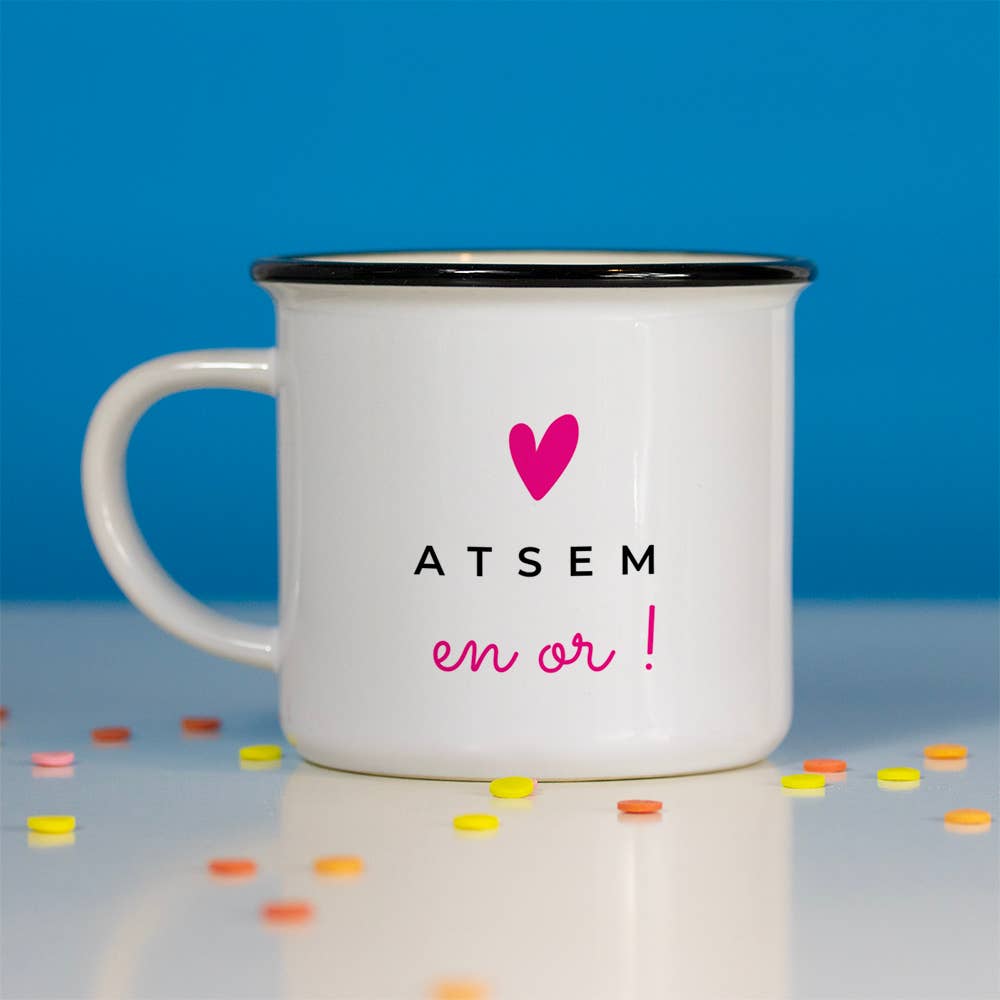 Bibiche fait son Cirque - Wholesale Coffee Mug - ATSEM mug in gold