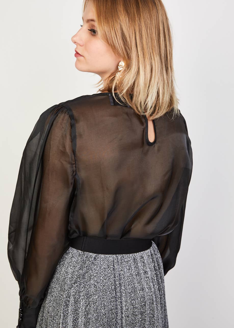 BanBat - Vente Chemisier – femme - Blouse en organza - H164961