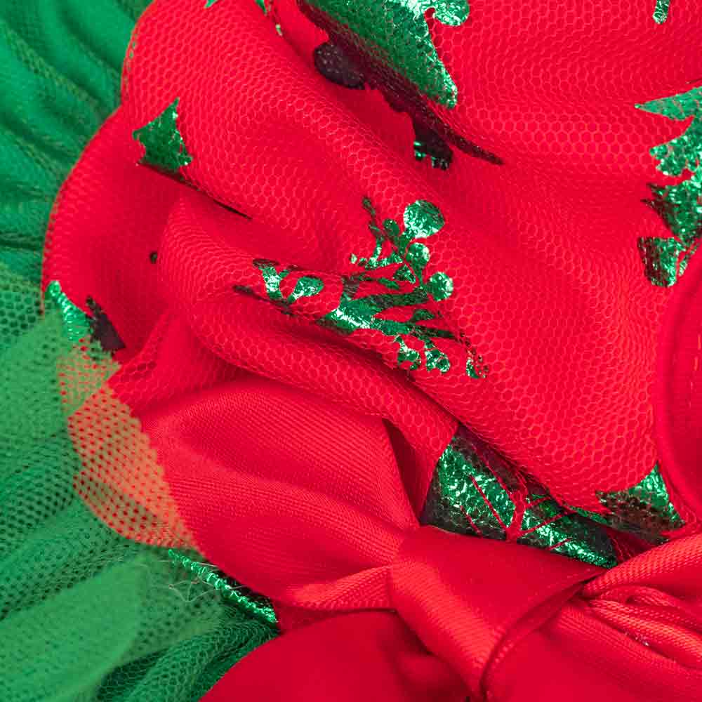 Red Christmas Tree Dog Tutu Dress for wholesale on Faire4
