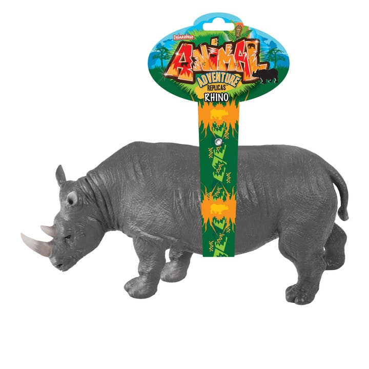 Deluxebase - Wholesale Figurine Toy - Kids - Animal Adventure Replicas - Rhino Figurine