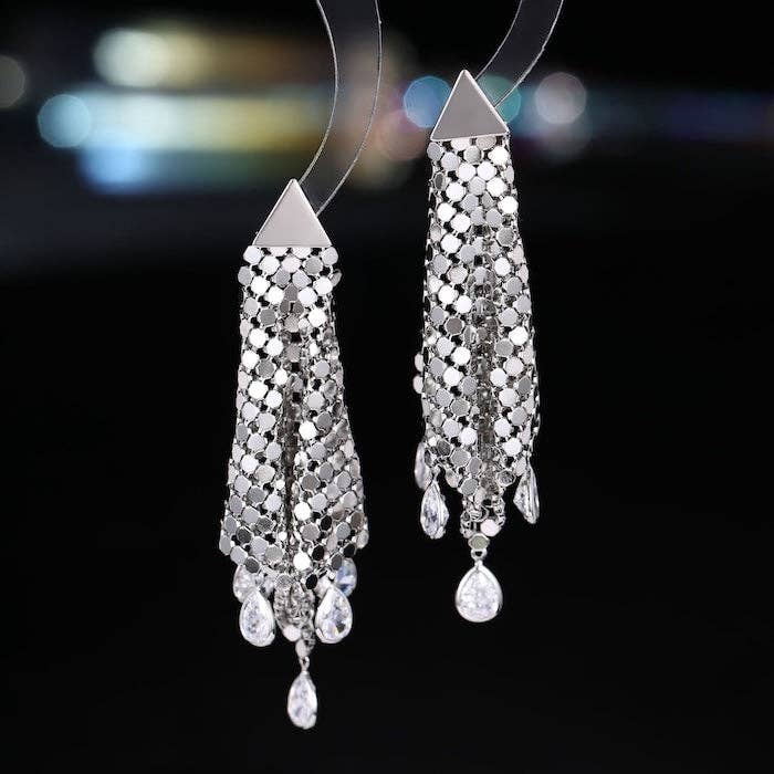 LanLivia - Wholesale Dangle Earrings - Glittering Fish Scales Cloth Earrings6