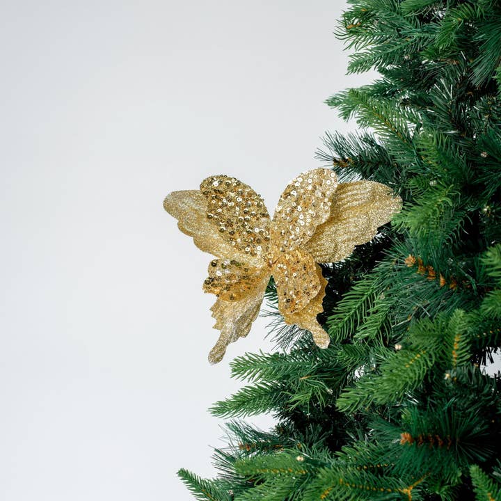 Joy By - Wholesale Christmas Decoration - Vintage Butterfly Pick
