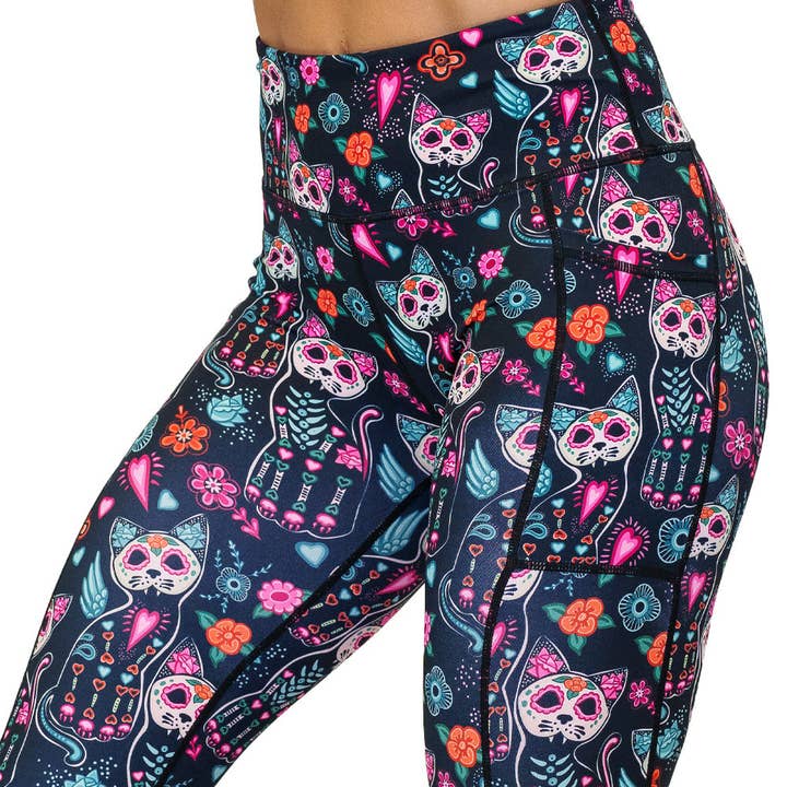 Spookitty Leggings for wholesale by Constantly Varied Gear