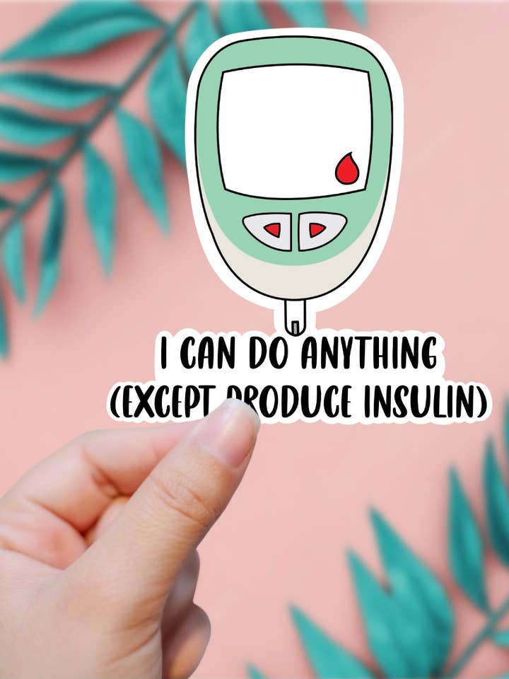 Funny Diabetes Insulin Sticker for wholesale by EnchantingSunshine