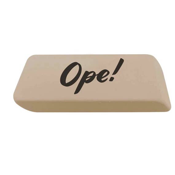Ope! Eraser for wholesale by City Bird