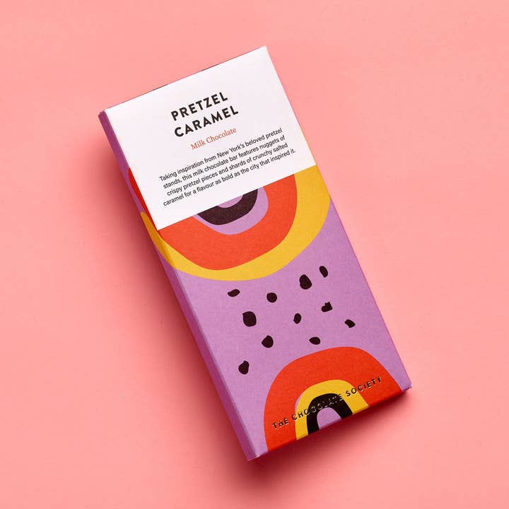 Pretzel Caramel Chocolate Bar for wholesale by The Chocolate Society