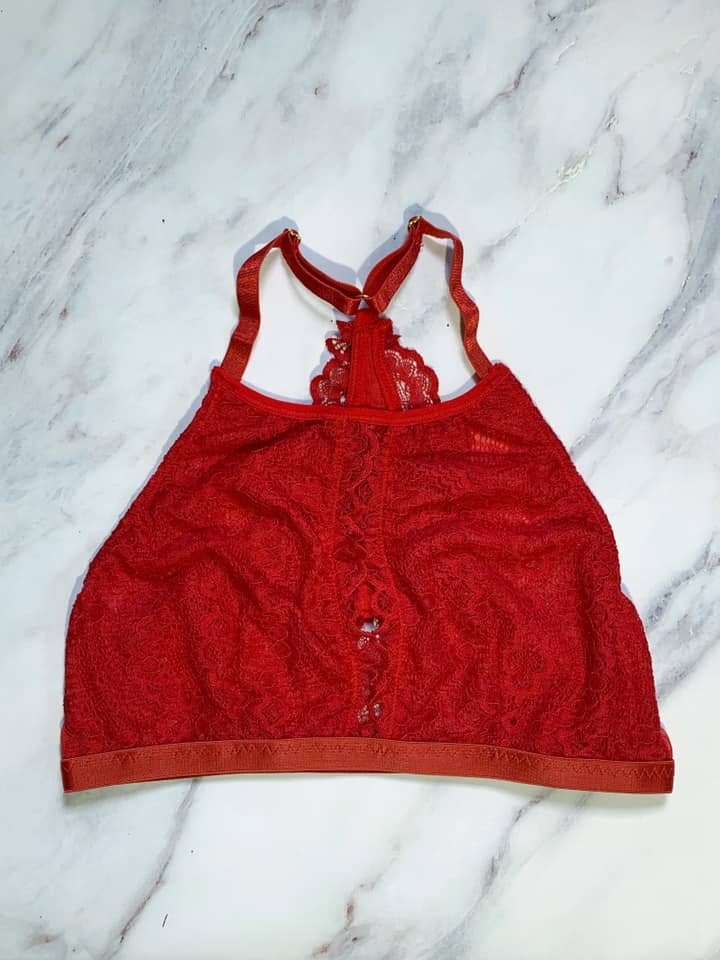 Annmarie Kahn - Venta al por mayor Brallete - Mujer - Melonie Cuello Alto Encaje Bralette XS-3X18