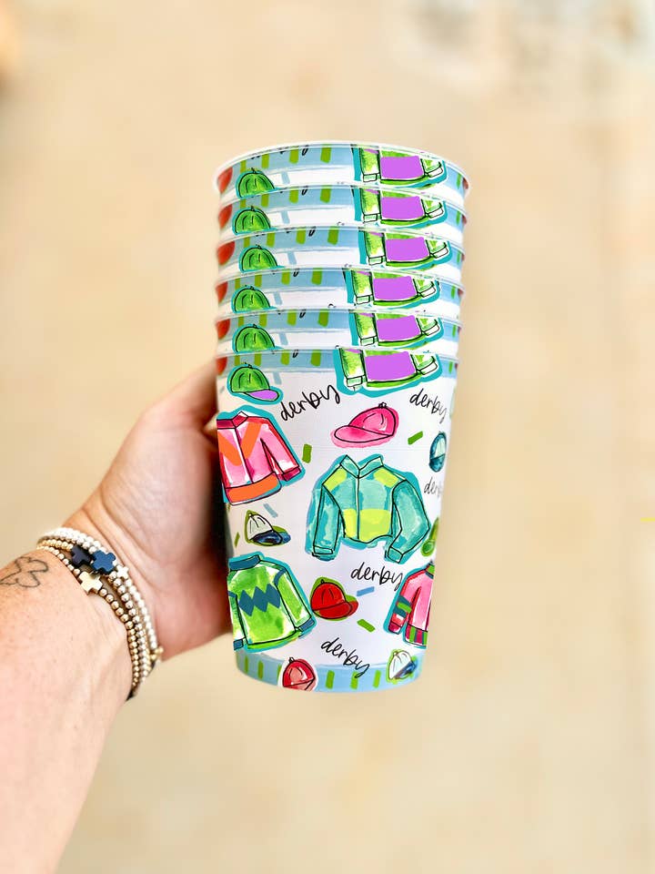 Derby Cups with Jockey Polos for wholesale by Happy By Rachel, LLC