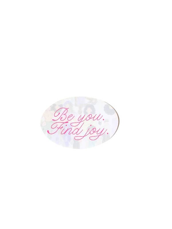 The Be You Find Joy Sticker for wholesale by The Tiny Tassel