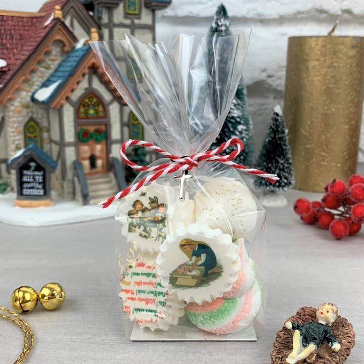 Kasser med 6 marengs - Fødselskirken - for engroshandel hos Ma Meringue