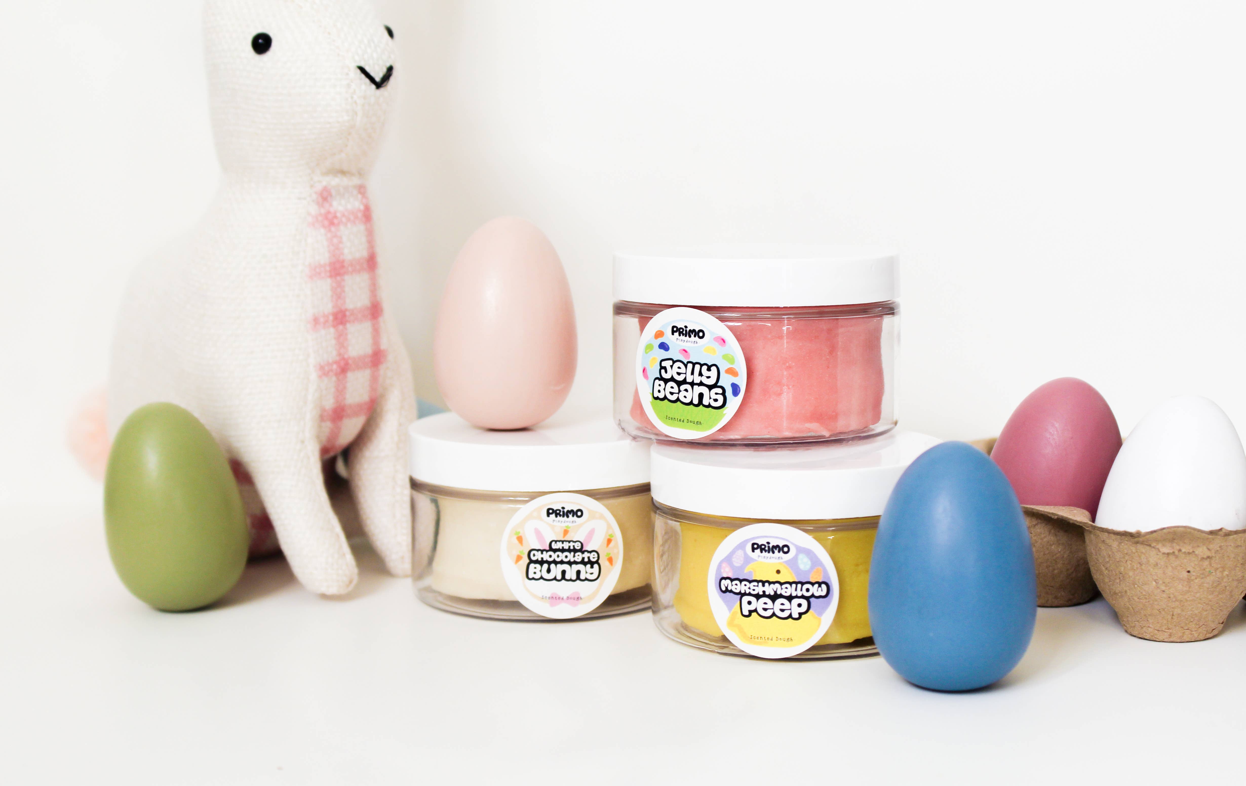 Primo Playdough – Plasticina - Crianças por atacado – Pacote de 3 de Páscoa de Playdough Perfumado (5 onças)2