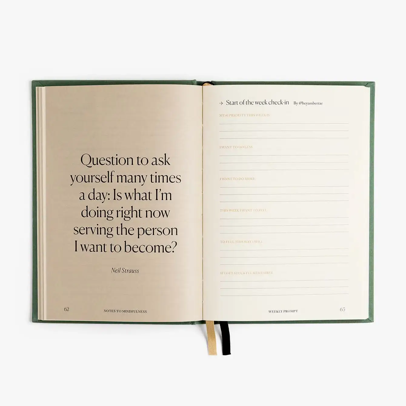 Intelligent Change - Wholesale Journal/diary - Notes to Mindfulness Journal Sage - Daily Guided Reflection2