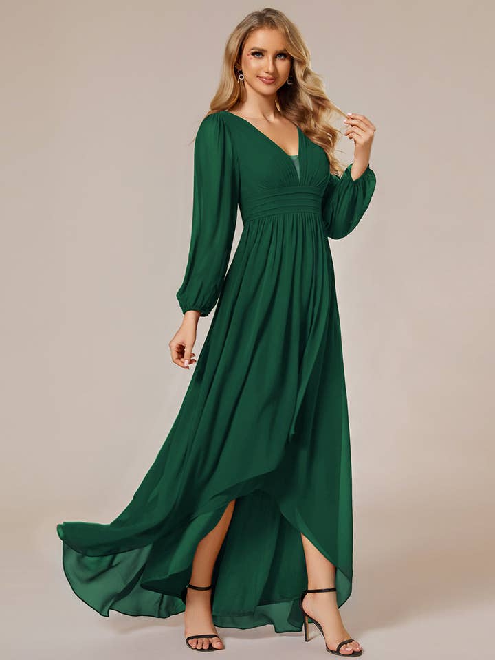 Ever-Pretty - Wholesale Gown - Women's - Maxi Long Chiffon Evening Dresses With Long Sleeves10