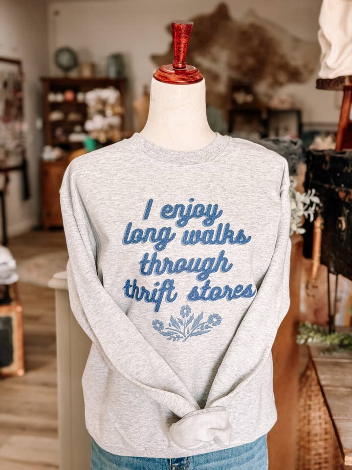 Thrift Store Cottagecore Polkadot Vintage Tshirt or Crewneck for wholesale by Jolene's Boutique