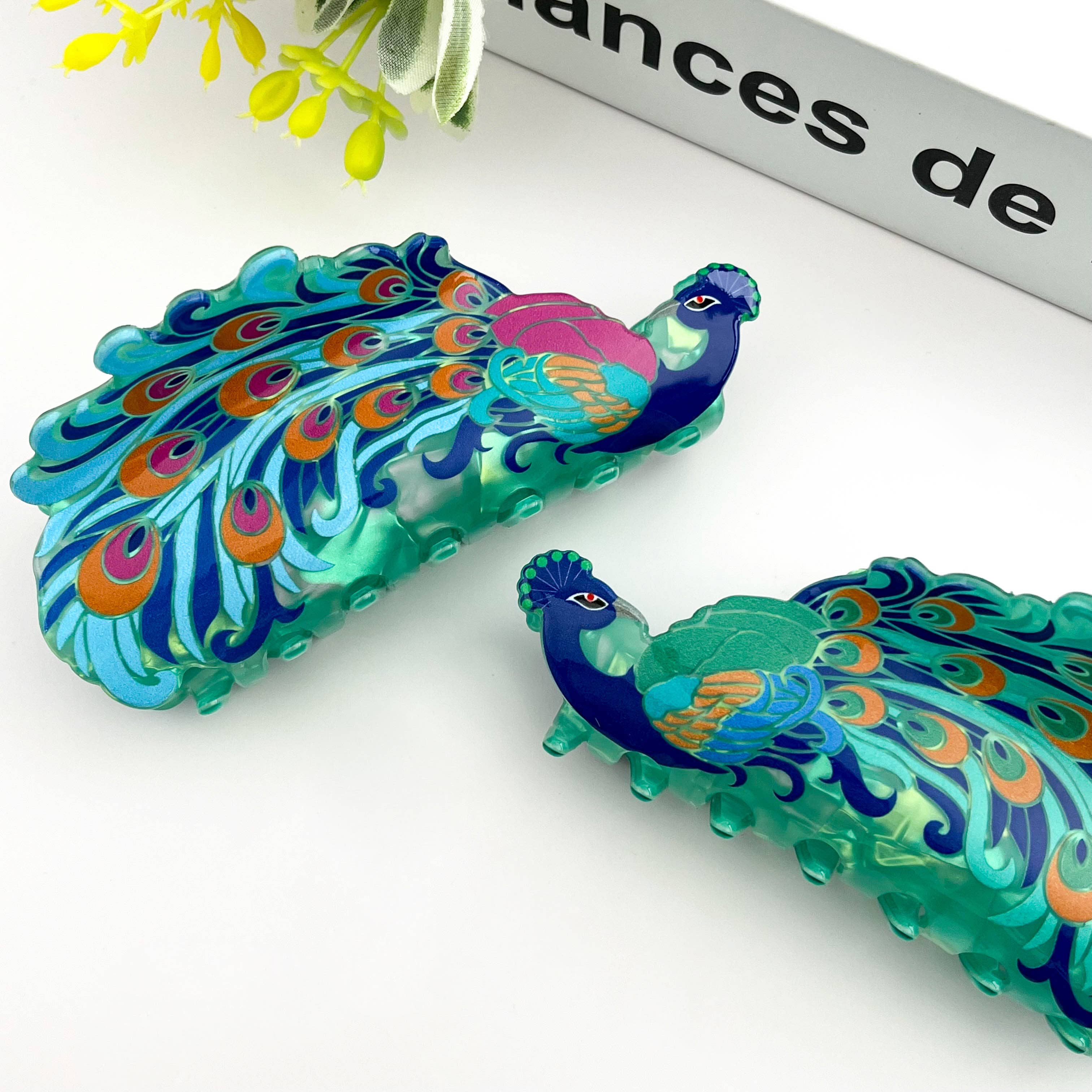 TheDivaSoap – wholesale Hårklämma - Dam – Kreativ Mode Påfågel Hårklämma – Djurstil4