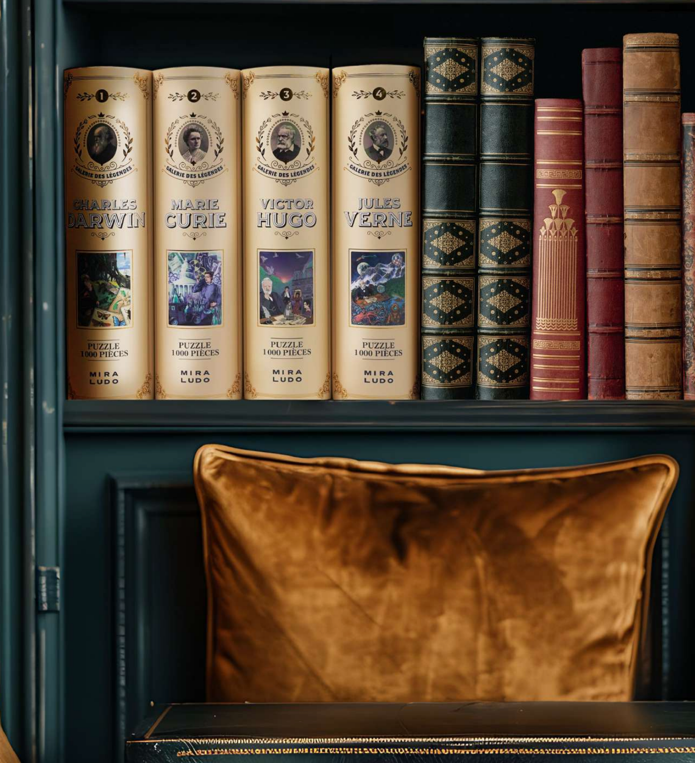 MIRALUDO - Wholesale Puzzle - Adult - Puzzle 1000 pieces - The Gallery of Legends - Book Format12