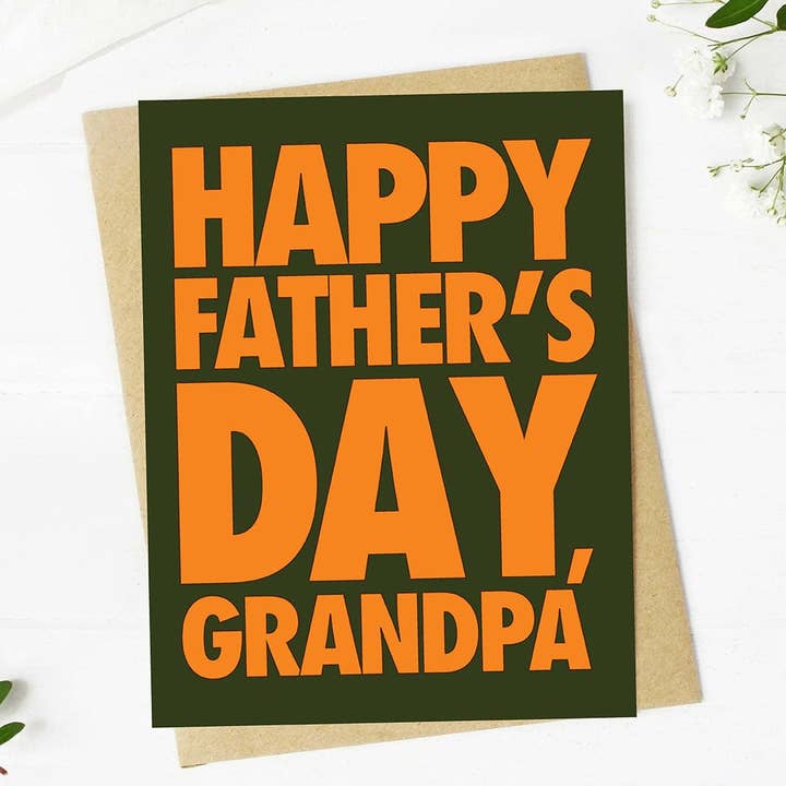 Happy Father's Day, Grandpa Greeting Card for wholesale by Big Moods
