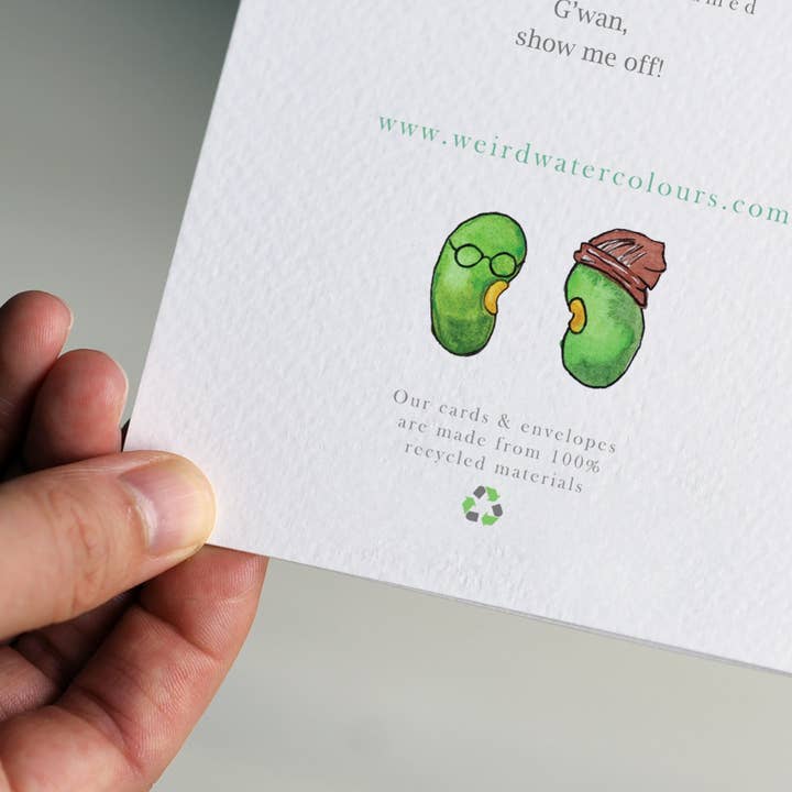 WeirdWatercolours - Vente Cartes de remerciements - Je t'en dois une1