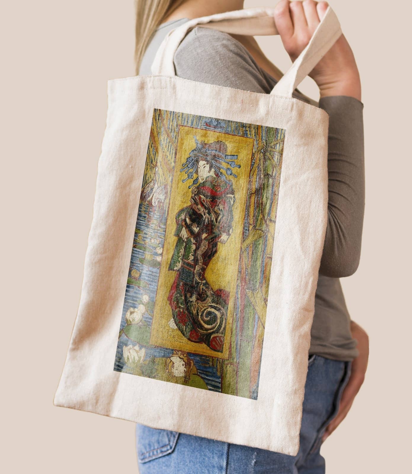 TRAAGOODS.COM - Wholesale Tote Bag - Women's - Canvas bag - Vincent van Gogh, Courtesan (after Eisen), 18871