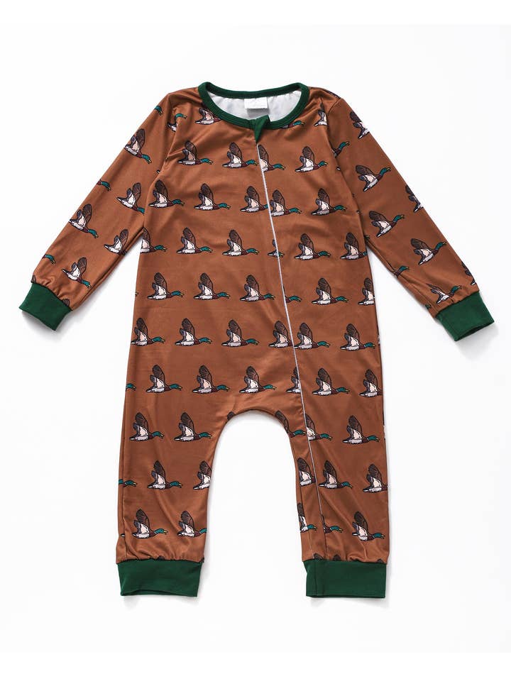 Baby Kids Duck Zipper Romper for wholesale by sassy kids palace
