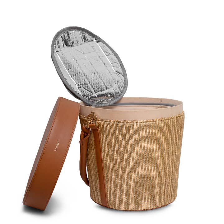 Raffia Picnic Vegan Bag - Tan for wholesale by X NIHILO