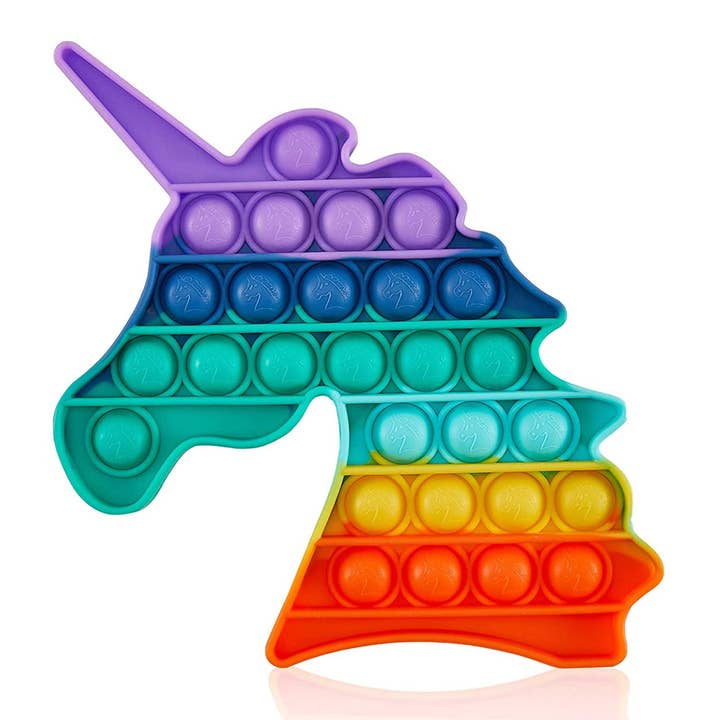 Buddha Yoga - Wholesale Fidget Toy - Kids - Rainbow Unicorn Pop It Toy In Bulk